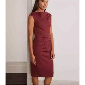 Boden Burgundy Sleeveless Dress - 12 long